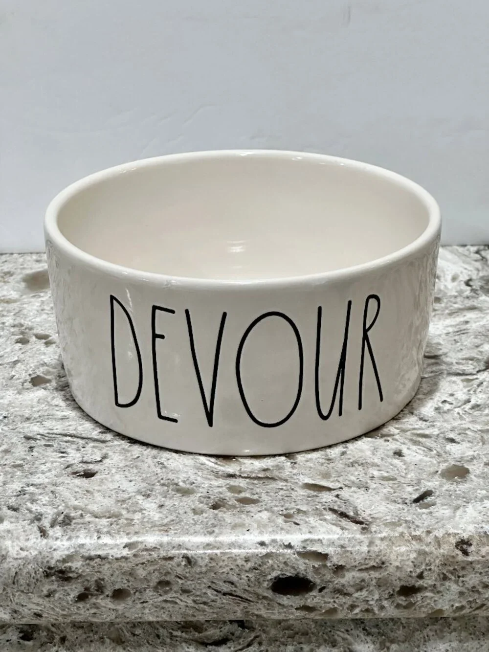 Rae Dunn by Magenta DEVOUR Dog Pet Food Water Bowl Artisan Collection 6 Inch